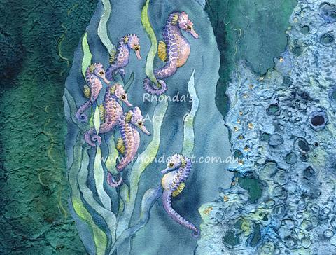 Seahorses in Seaweed